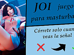 Spanish JOI hentai (interactive) - Ally with y orgasmos arruinados.